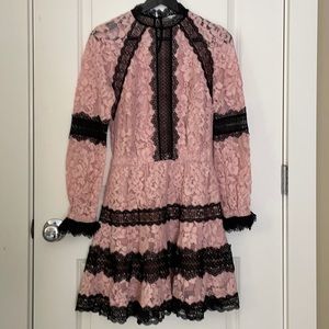 Alexis lace dress pink